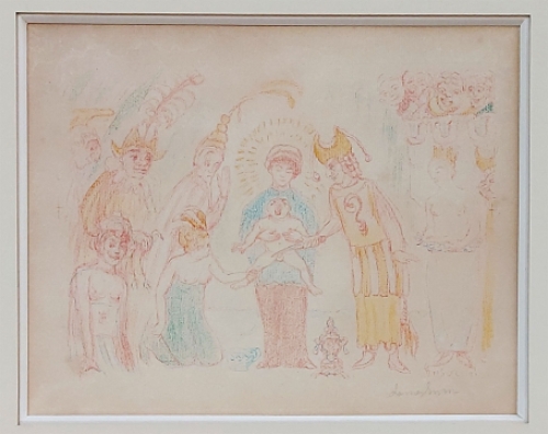 La Circoncision uit 1921, getekend door Ensor in podlood