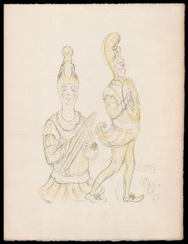Lithografie uit 1929 van James in Mint conditie
