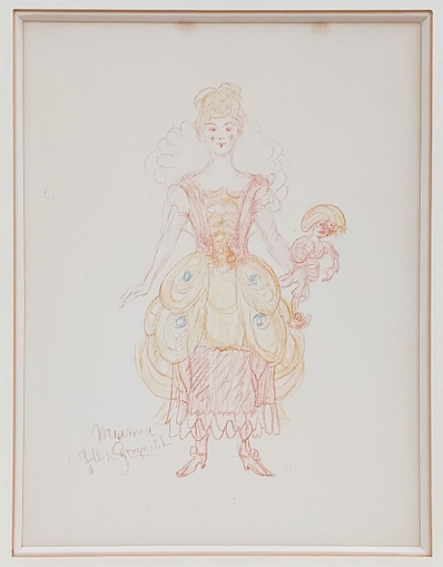 Litho van James Ensor uit 1929, Miamia