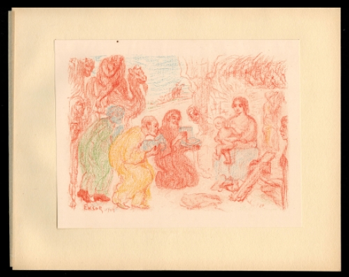 Litho uit 1921 van James Ensor kopen