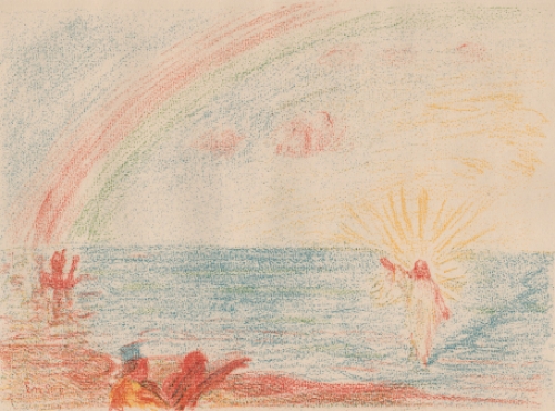 Litho uit 1921 van James Ensor uit Scènes de la vie du Christ