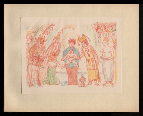 Litho uit 1921 van James Ensor kopen