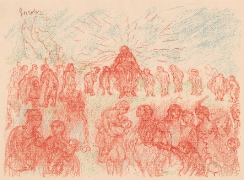 Litho uit 1921 van James Ensor uit Scènes de la vie du Christ