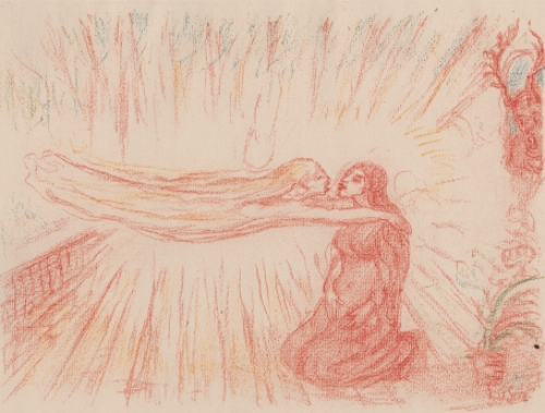 Litho uit 1921 van James Ensor uit Scènes de la vie du Christ