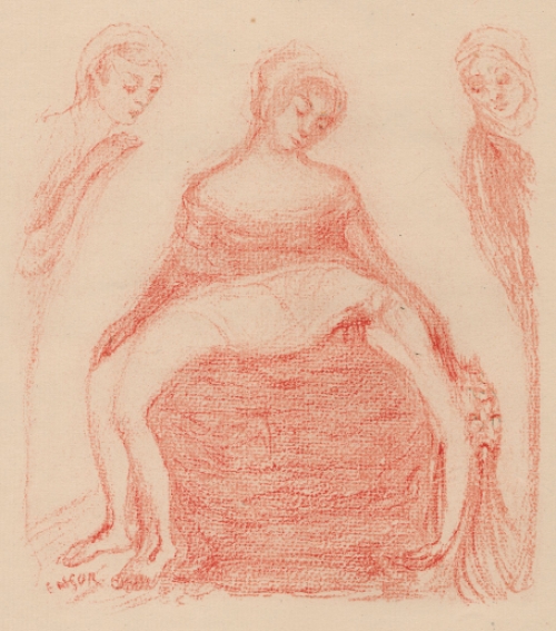 Litho uit 1921 van James Ensor uit Scènes de la vie du Christ