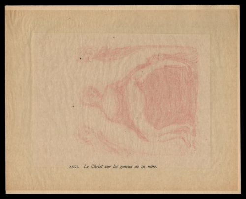 Scènes de la vie du Christ: XXVI. Le Christ sur les genoux de sa mère