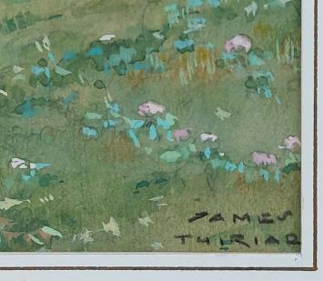 Gouache, La Fauconnerie  voor een Liebig chromo