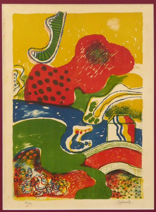 Lithografie van de Belgische lithograaf Jan Cobbaert