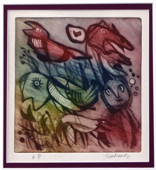 Lithografie van de Belgische lithograaf Jan Cobbaert