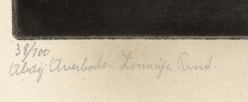 Etsen van de abdij van Averbode