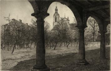 Jan De Cooman  met een ets van Averbode