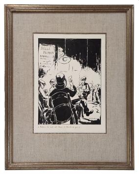 Tekening van de kunstenaar Jan De Landtsheer