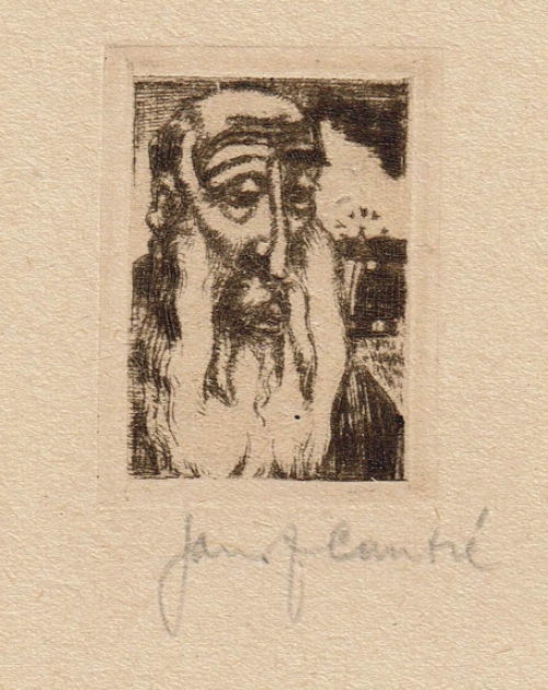 Houtsnede van de Belgische houtsnijder Jan Frans Cantré kopen