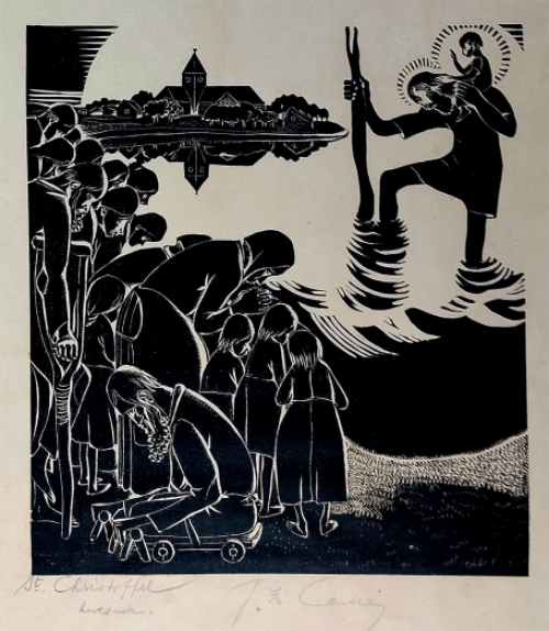 Houtsnede van Jan Frans Cantré kopen