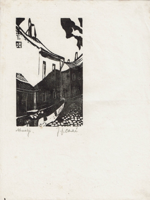 Linosnede van de Belgische houtsnijder Jan Frans Cantré kopen