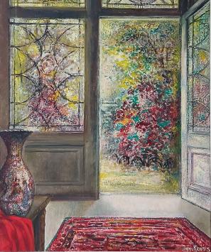 Schilderij op canvas door Jan Kennis, Mechelse kunstenaar