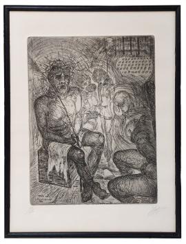 Gesigneerde ets van Jan Keustermans kopen