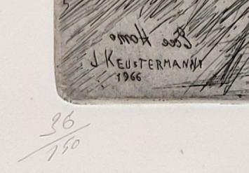 Belgische etser en tekenaar Jan Keustermans