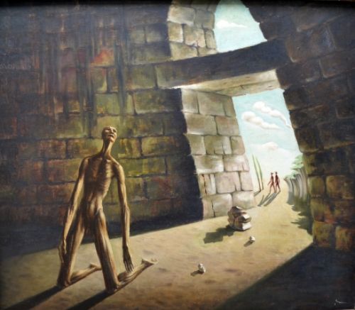 Kunstwerk van de Belgische kunstenaar Jan Mulders