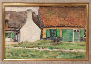 Boerderij, schilderij van Jan Van Looy