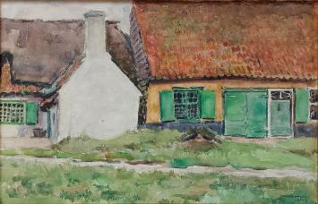 Kunstwerk op papier geschilderd door Jan Van Looy