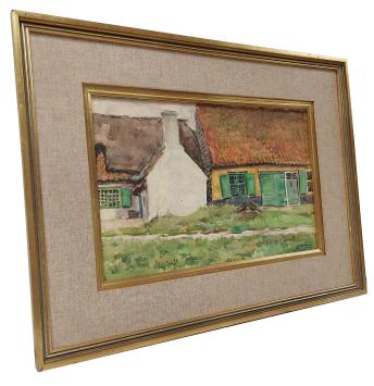 Aquarel De hoeve 1960