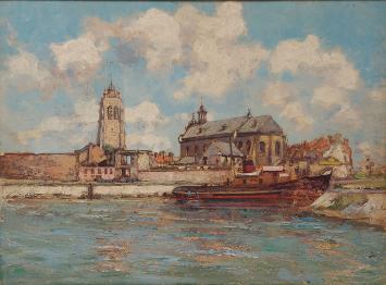 Kunstwerk op papier geschilderd door Jan Van Looy