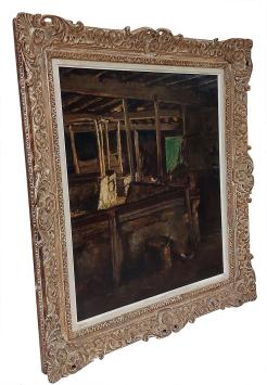 Intérieur d'une étable