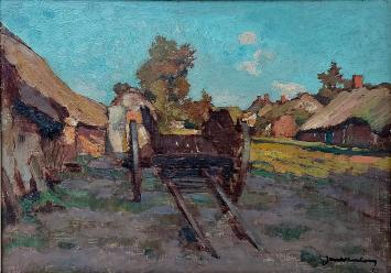 Kunstwerk van Jan Van Looy op paneel geschilderd