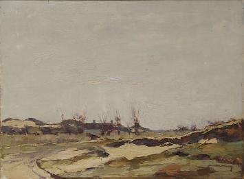 Kunstwerk op paneel geschilderd door Jan Van Looy