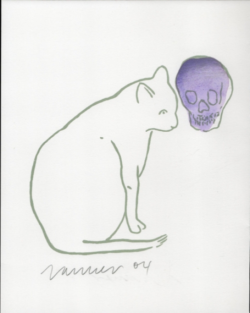 kunstwerk op papîer van de  Belgische kunstenaar Jan Vanriet