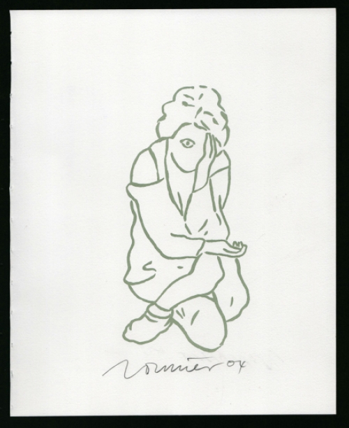 Litho van de Belgische kunstenaar Jan Vanriet