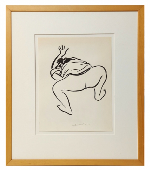 Tekening van de Belgische kunstenaar Jan Vanriet kopen