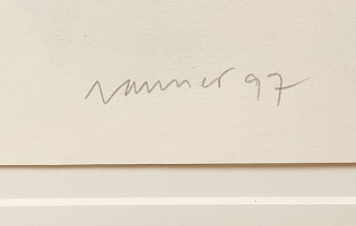 Naakt bukkende vrouw die zich ...  1997