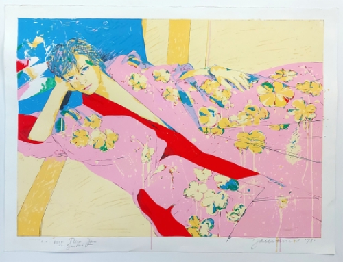 kunstwerk op papîer van de  Belgische kunstenaar Jan Vanriet