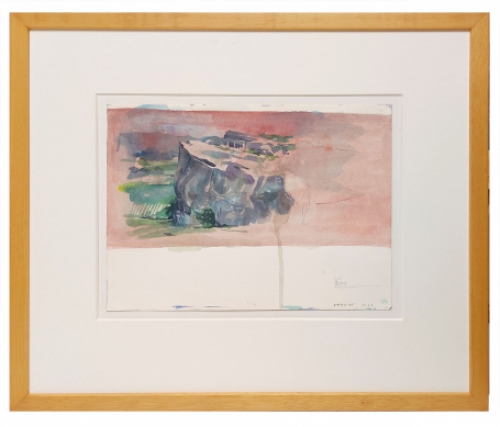 Waterverfschilderijtje van de Belgische kunstenaar Jan Vanriet kopen