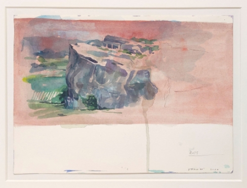 kunstwerkje op papîer van de  Belgische kunstenaar Jan Vanriet