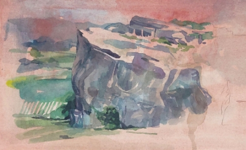 Schilderij van Jan Vanriet met een werkje uit 2000