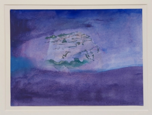 kunstwerkje op papîer van de  Belgische kunstenaar Jan Vanriet