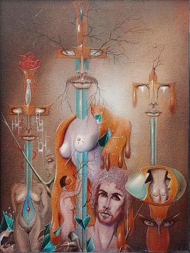 De Belgische kunstenaar Jean-Claude L' Ernout