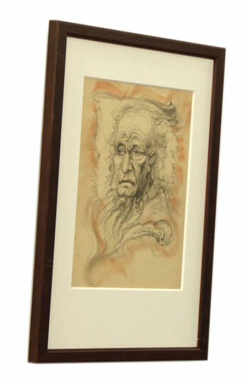 Tekening van Hollandse kunstenaar Cornelis Johannes Snoeijerbosch