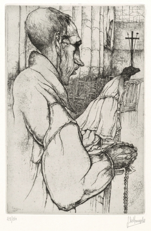 Belgische tekenaar en etser Jules De Bruycker