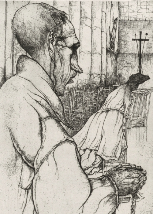 Belgische etser en tekenaar Jules De Bruycker