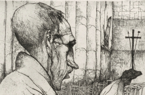 Jules De Bruycker met een ets in perfecte conditie