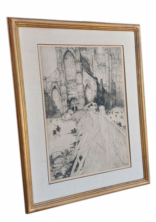 Zicht op de Sint Niklaas kerk te Gent