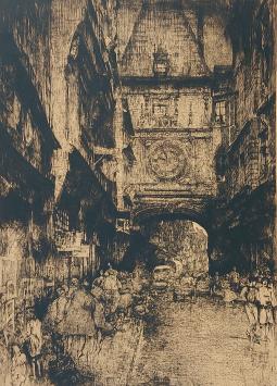 Rue de la Grosse Horloge  van J. De Bruycker