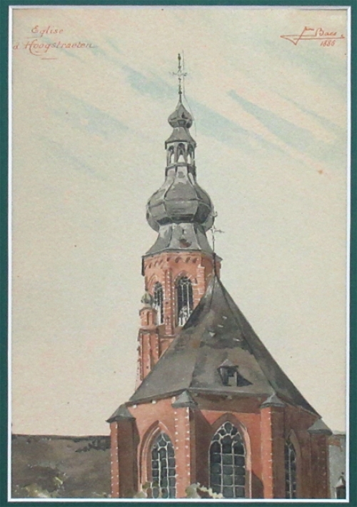 Schilderijtje van Jean Baes kopen uit 1886