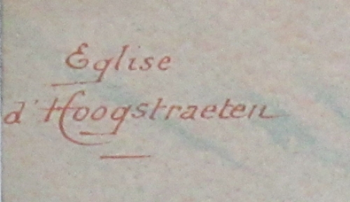 de toren van de kerk in hoogstraten in 1886