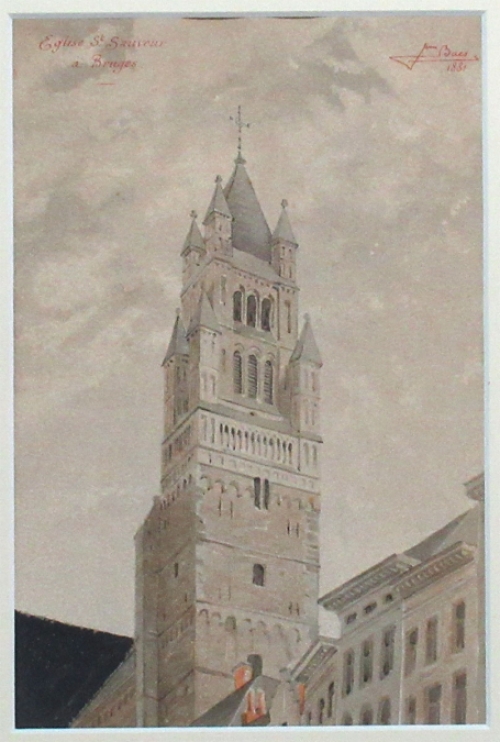 Schilderijtje van Jean Baes kopen uit 1881