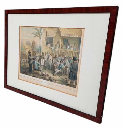 Un Marché d'esclaves à surinam 1839